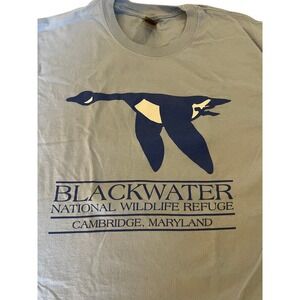 Blackwater National Wildlife Refuge Flying Goose Long Sleeve T-Shirt